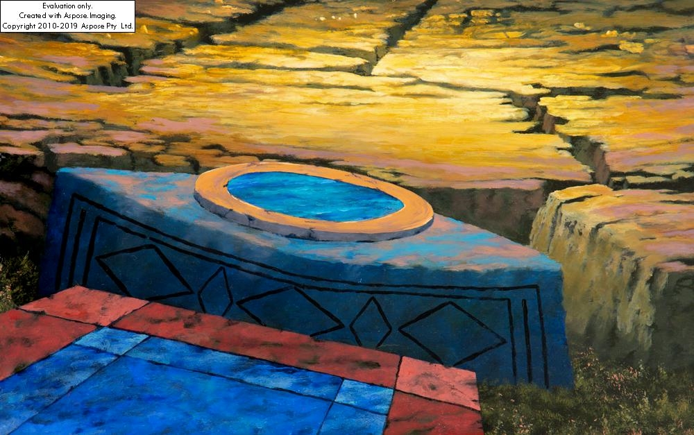 Artwork by Jozef Stolorz, Lapis Lazuli, Made of oil/canvas