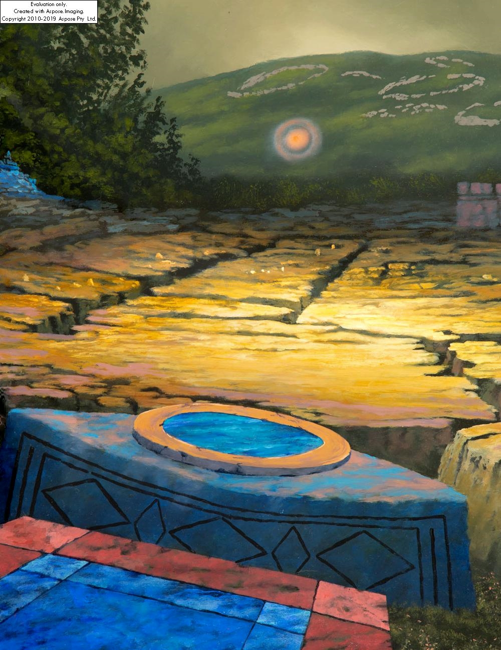 Artwork by Jozef Stolorz, Lapis Lazuli, Made of oil/canvas