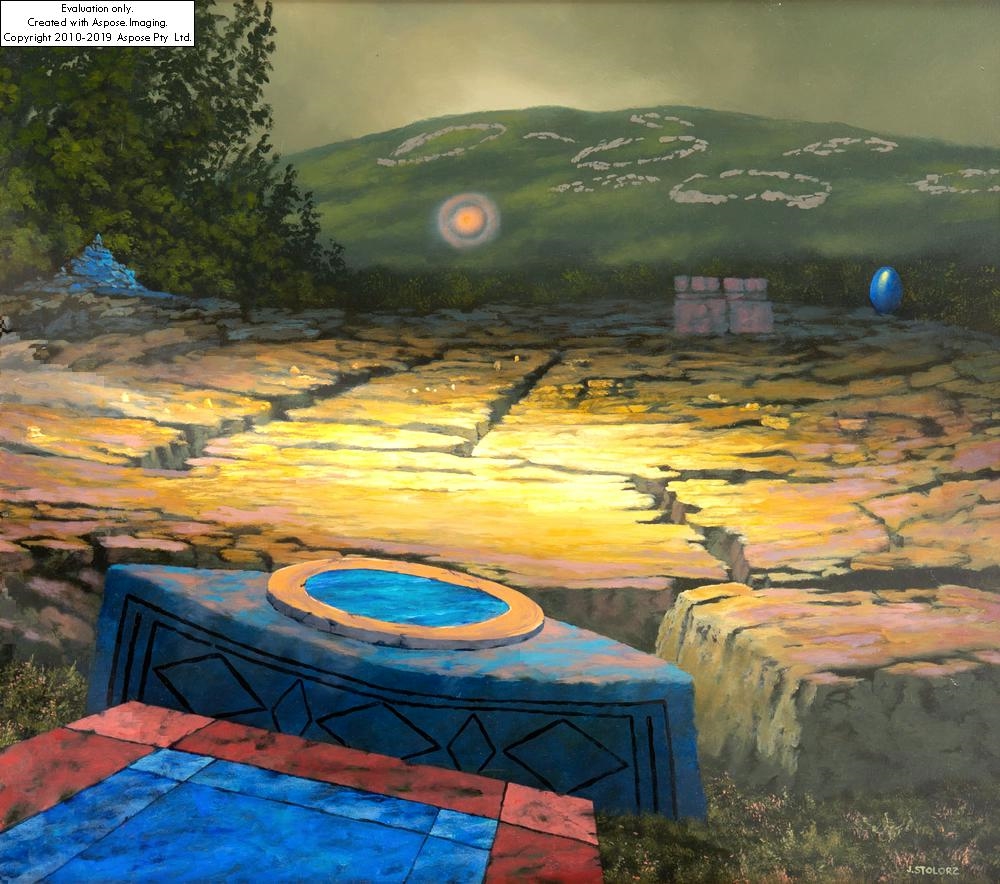 Artwork by Jozef Stolorz, Lapis Lazuli, Made of oil/canvas