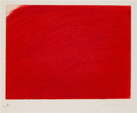 Untitled. Etching on wove paper. Signed and numbered 41/60. by Arnulf Rainer, 1929