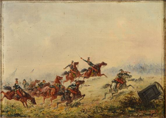 Emile Bujon | La charge (1889) | MutualArt
