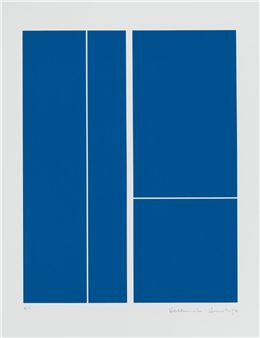 2 works: Untitled, 1996. Silkscreen print on wove paper. Both signed, dated and marked "A. P.". - Helmut Bruch