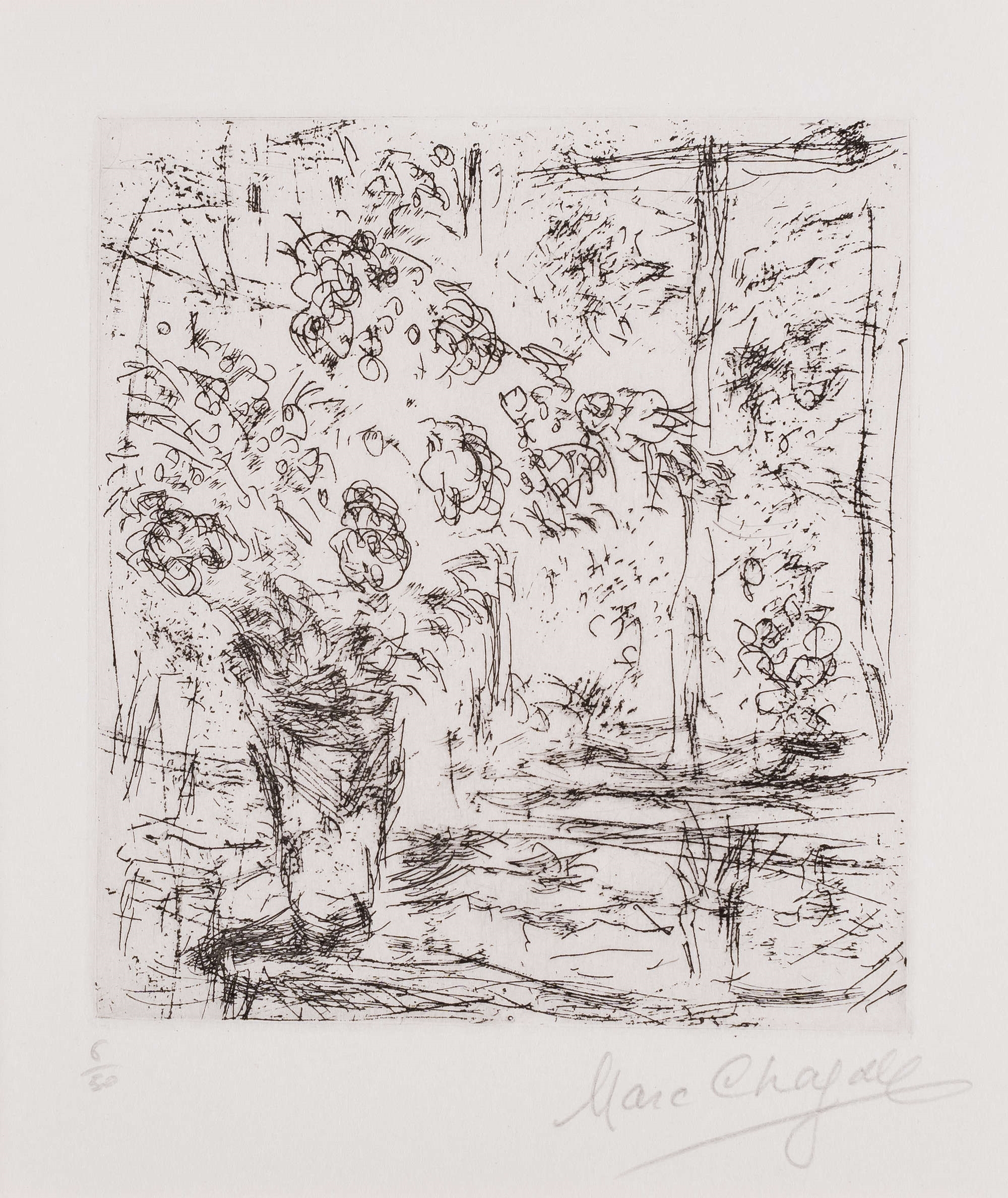 La Fenêtre de l'atelier à Saint-Paul (Cramer 25) by Marc Chagall, 1968
