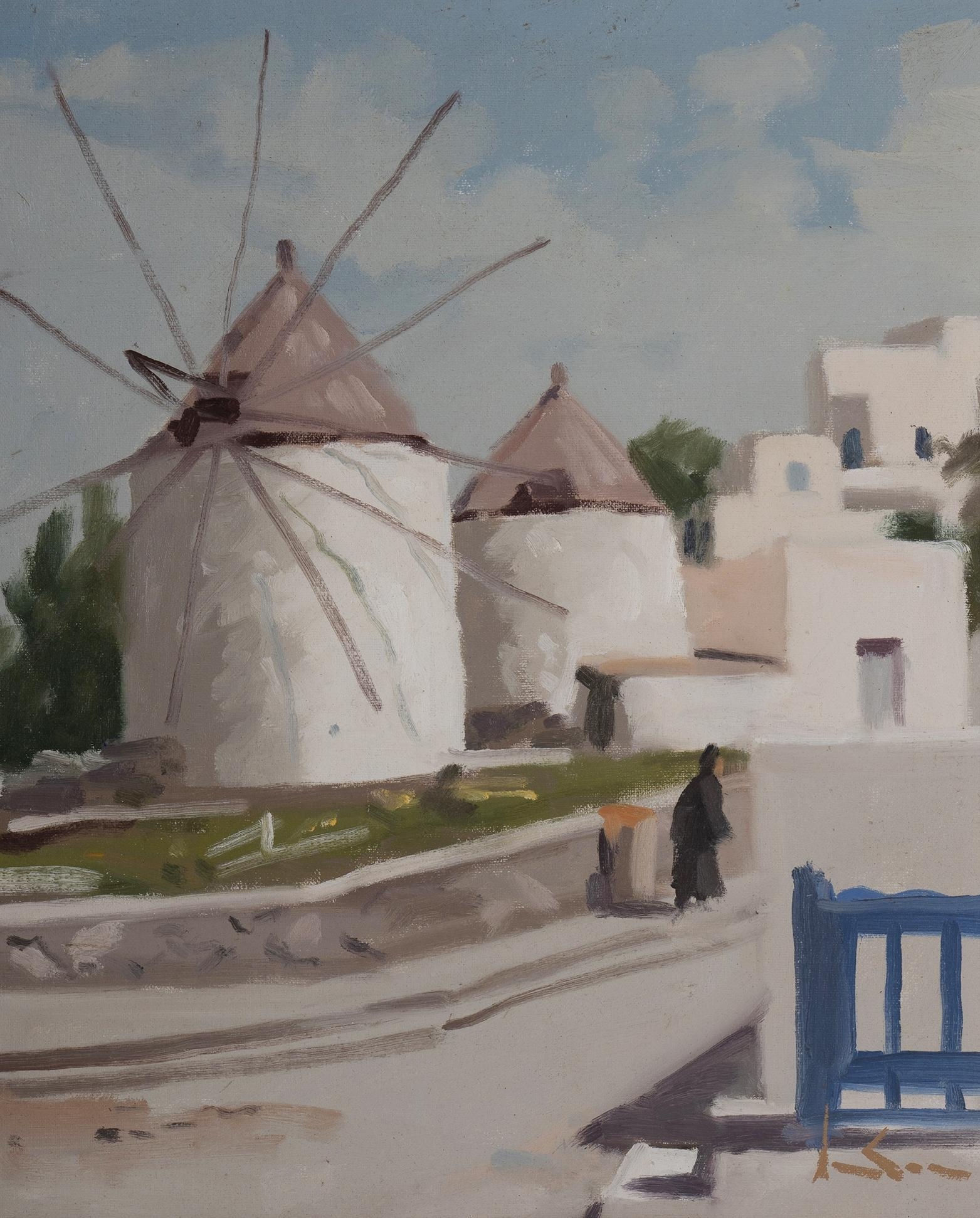 Graeme Inson | Windmills of Astypalea, Greek Islands (1998) | MutualArt