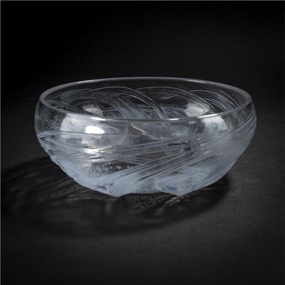 Bowl (coupe refermée) 'Ondines' by René Lalique, 1921