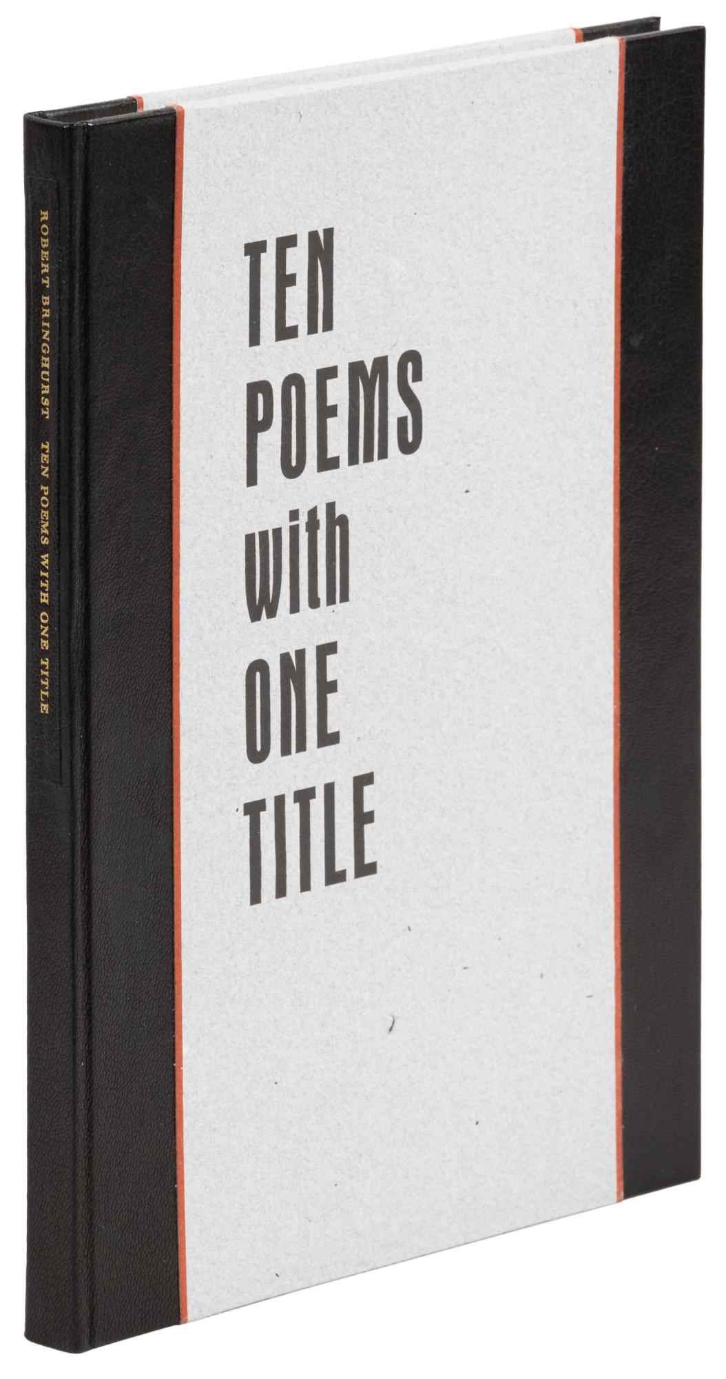 Artwork by Robert Porter Bringhurst, Ten Poems with One Title, Made of wood engravings