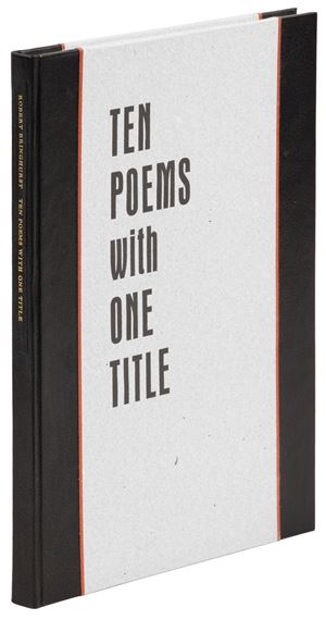 Ten Poems with One Title - Robert Porter Bringhurst