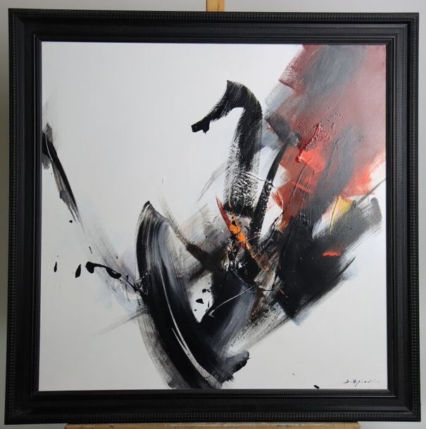 Artwork by Daniel Agostini, Composition, Made of huile sur toile