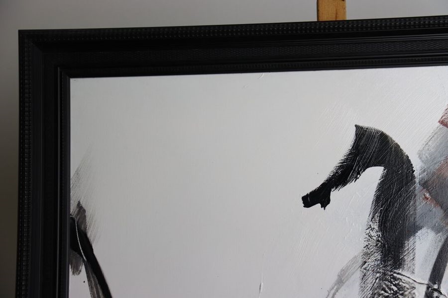 Artwork by Daniel Agostini, Composition, Made of huile sur toile