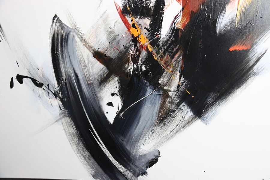 Artwork by Daniel Agostini, Composition, Made of huile sur toile