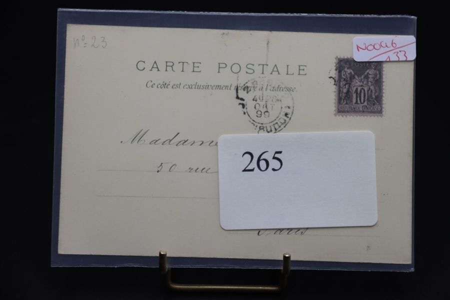 Alphonse Mucha | Une carte postale horizontale et timbrée et oblitérée ...