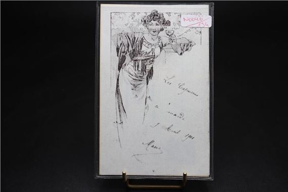 Carte Postale Ancienne 1910 - Motif Femme Et Cheval, édition WBSS, Original