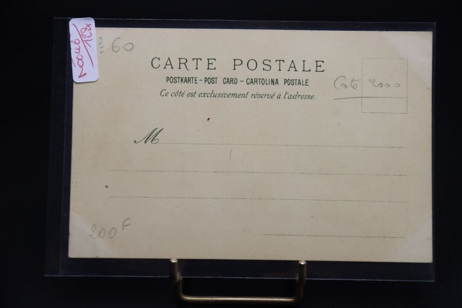 Alphonse Mucha | Une carte postale verticale et timbrée et oblitérée ...