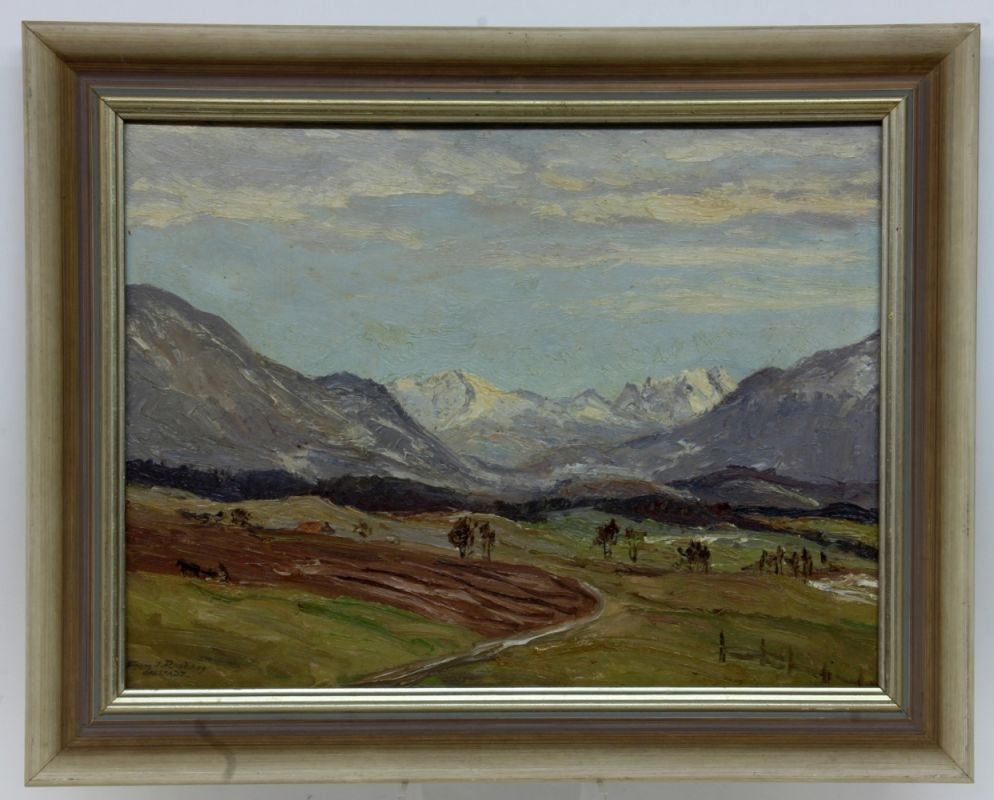 Artwork by Egon Rosbroy, Moss landscape near Habach, lake Kochel, Made of Oil on panel