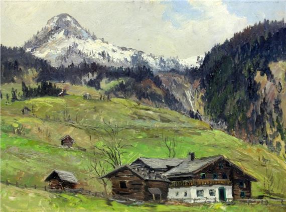 Alpine hut near Bad Hofgastein by Egon Rosbroy