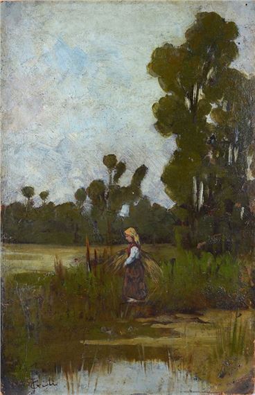 Peasant woman by Francesco Gioli