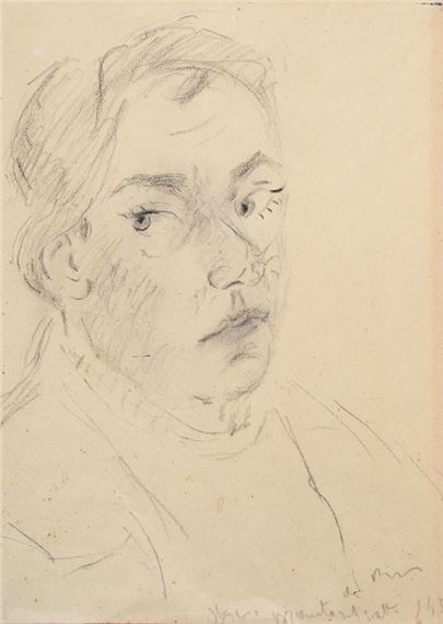 Self-portrait by Filippo de Pisis, 1943