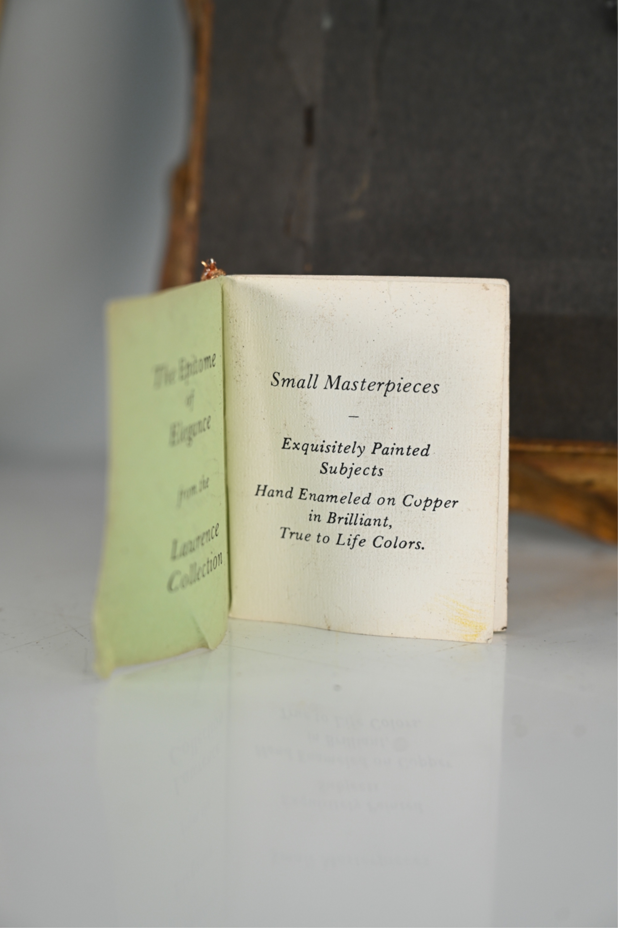 Artwork by J. Talbot, (2) DIMINUTIVE 20TH C. COMPOSITIONS INCL. VAN ROS, Made of Oil on copper