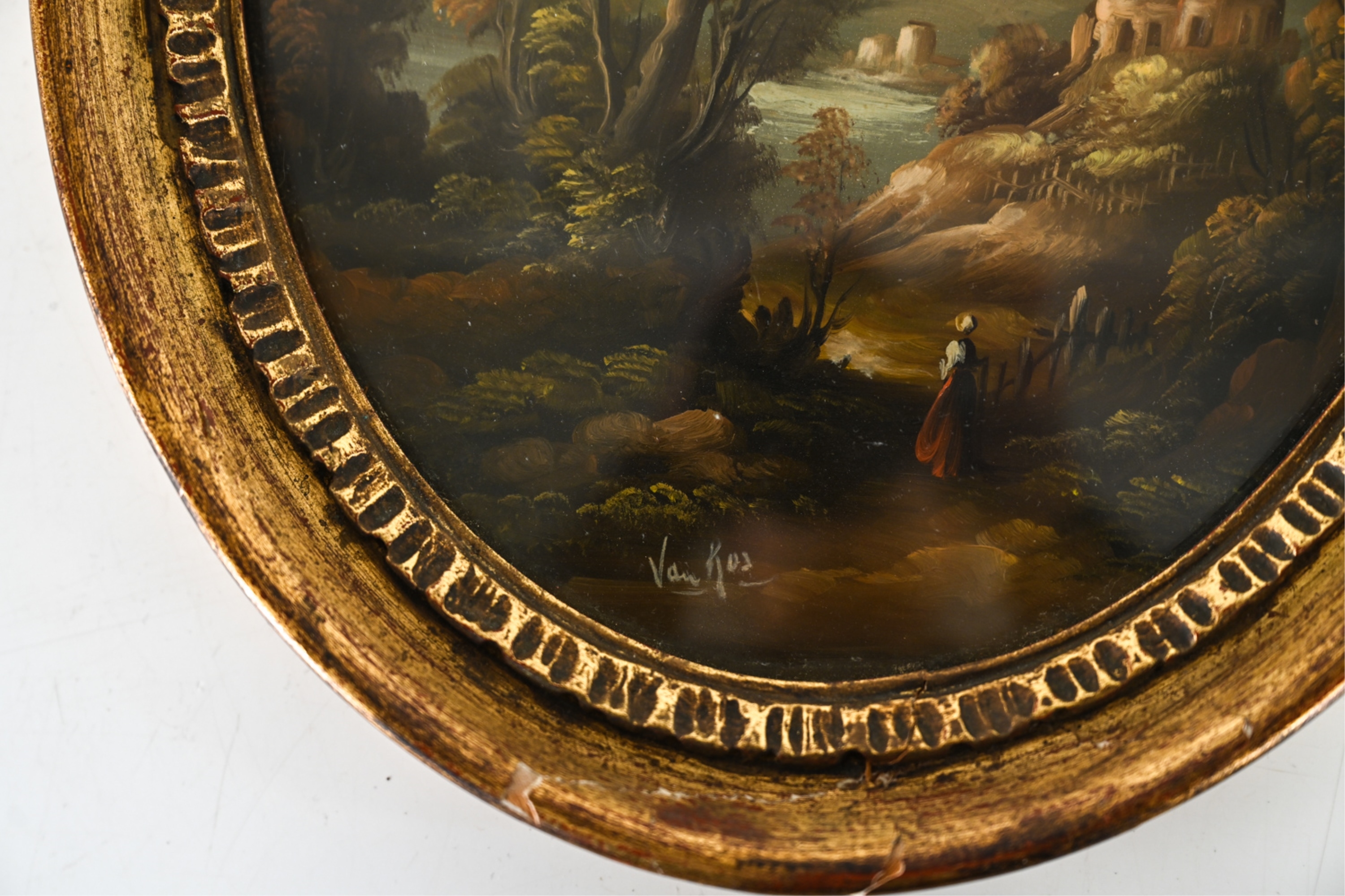 Artwork by J. Talbot, (2) DIMINUTIVE 20TH C. COMPOSITIONS INCL. VAN ROS, Made of Oil on copper