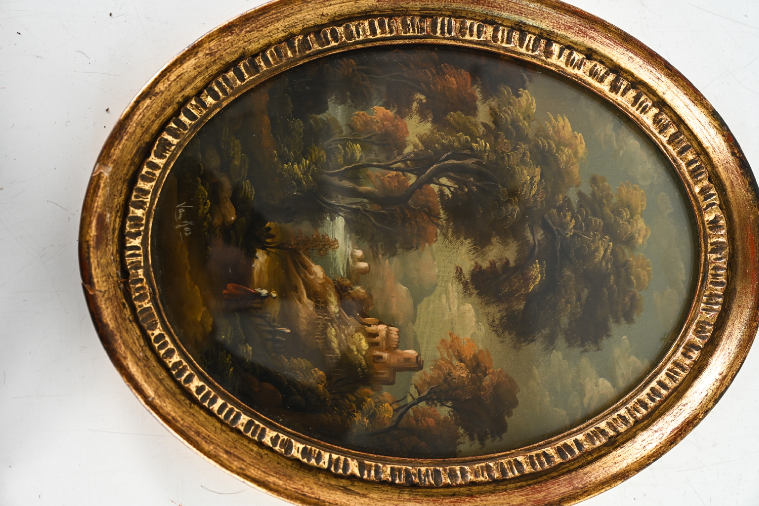 Artwork by J. Talbot, (2) DIMINUTIVE 20TH C. COMPOSITIONS INCL. VAN ROS, Made of Oil on copper