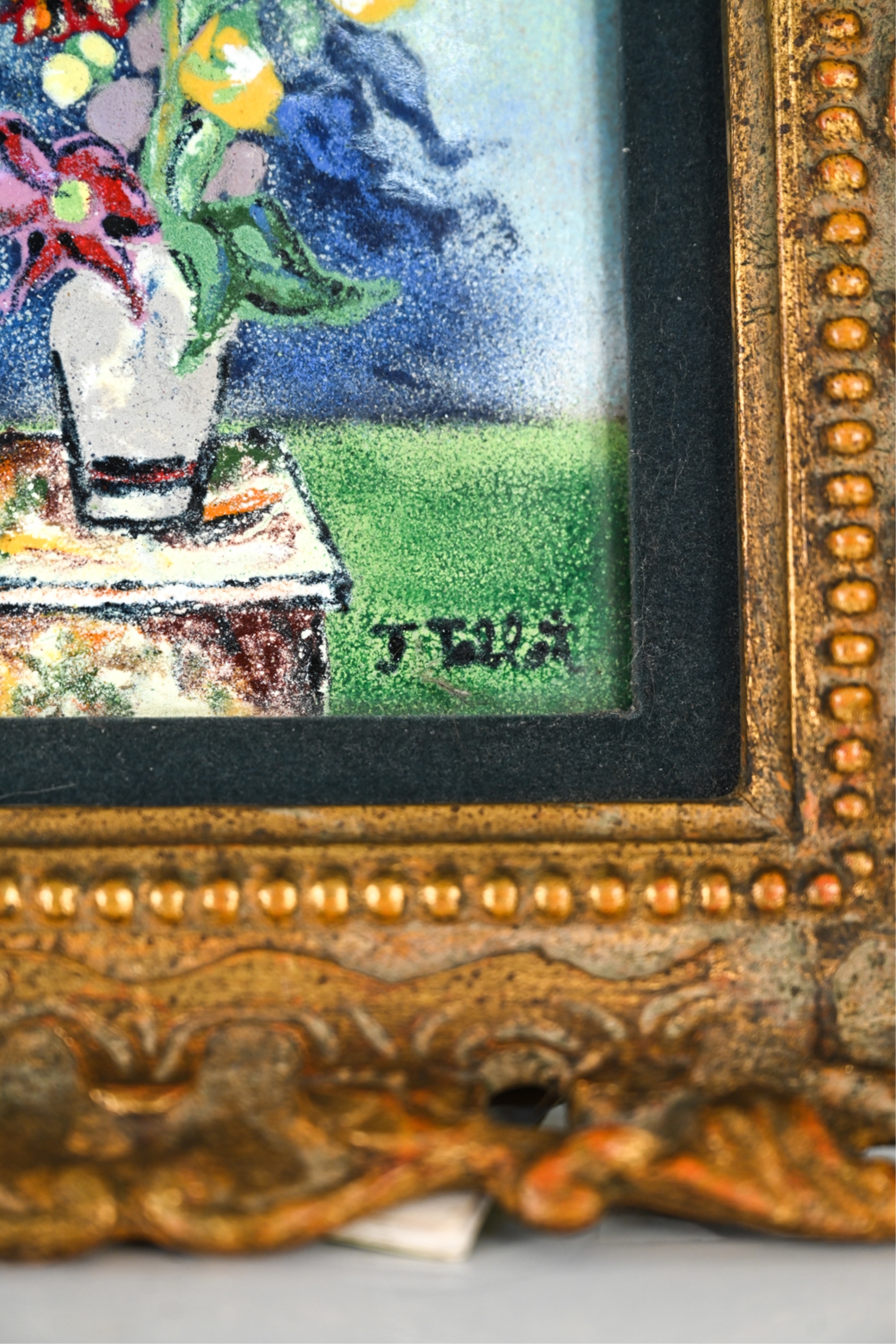 Artwork by J. Talbot, (2) DIMINUTIVE 20TH C. COMPOSITIONS INCL. VAN ROS, Made of Oil on copper