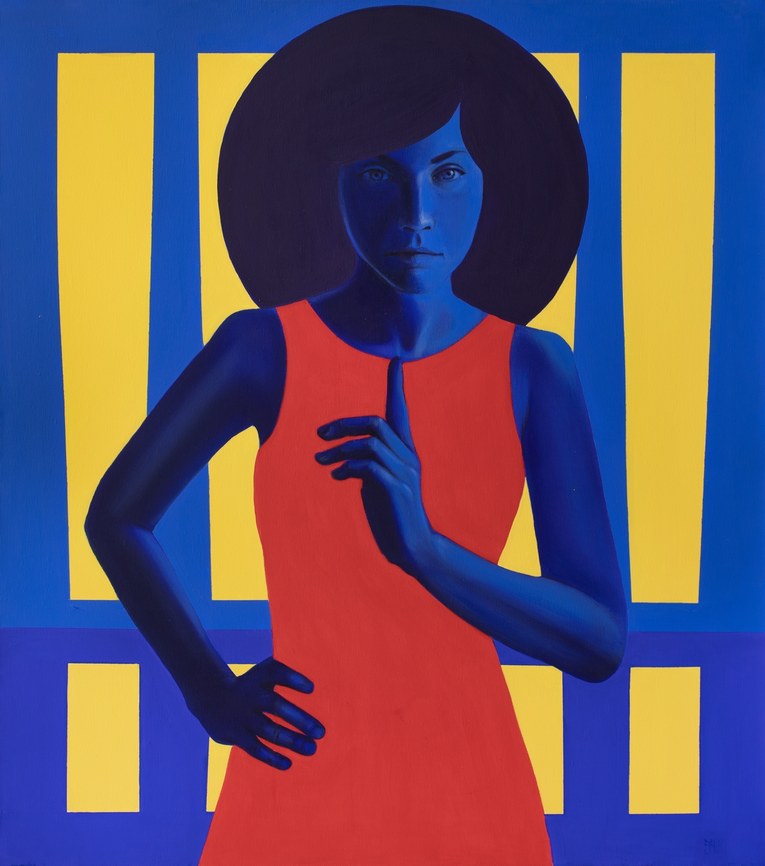 Artwork by Irina Dragomir, Warning, Made of acrylic on canvas