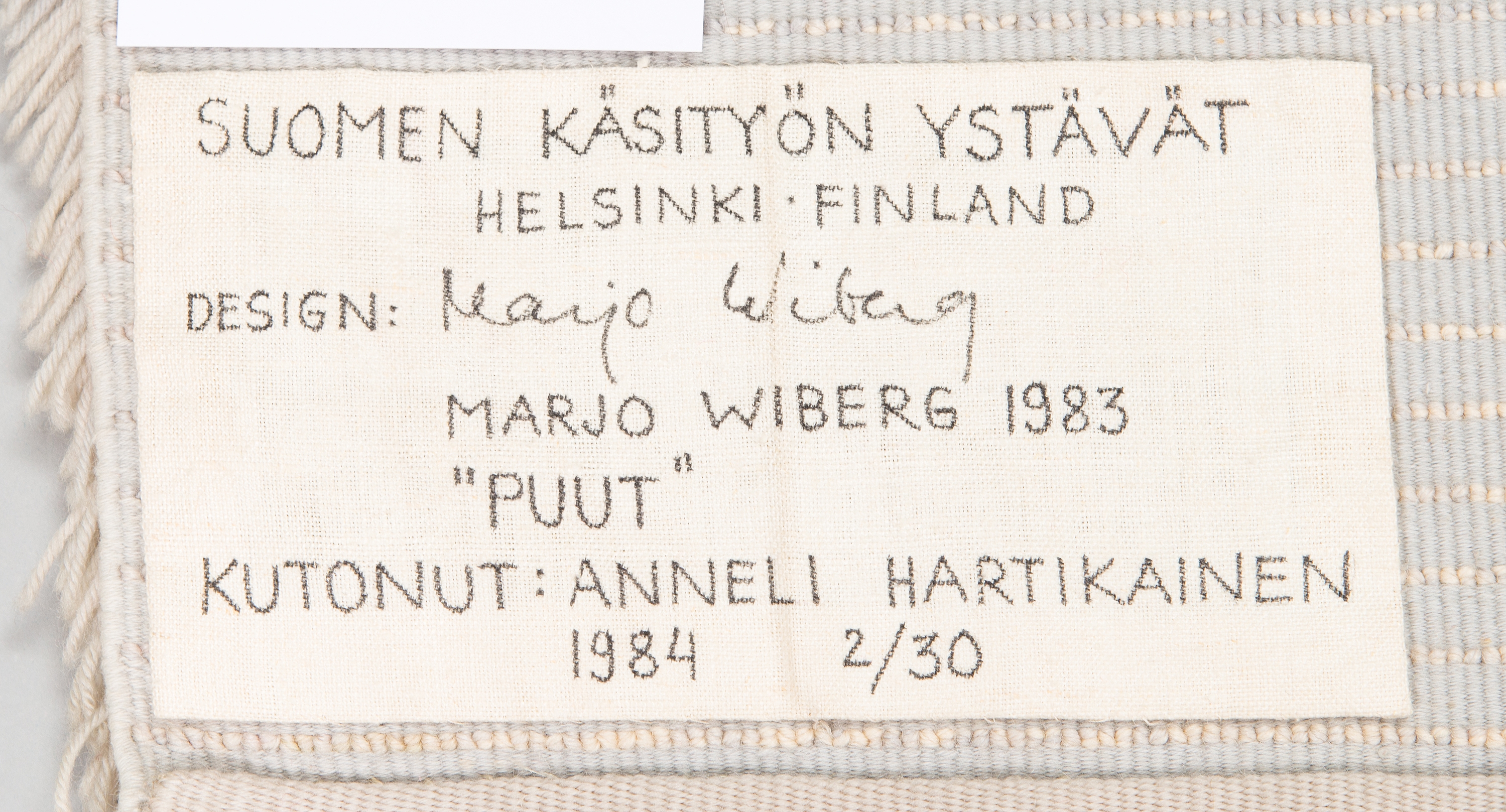 Artwork by Marjo Wiberg, 'Puut'. (The trees)