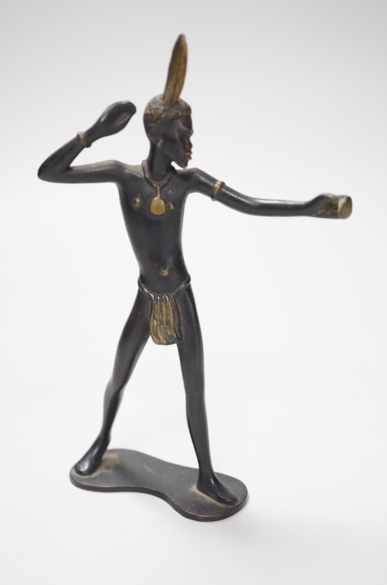 Richard Rohac | An Austrian patinated bronze figure of a tribesman by ...