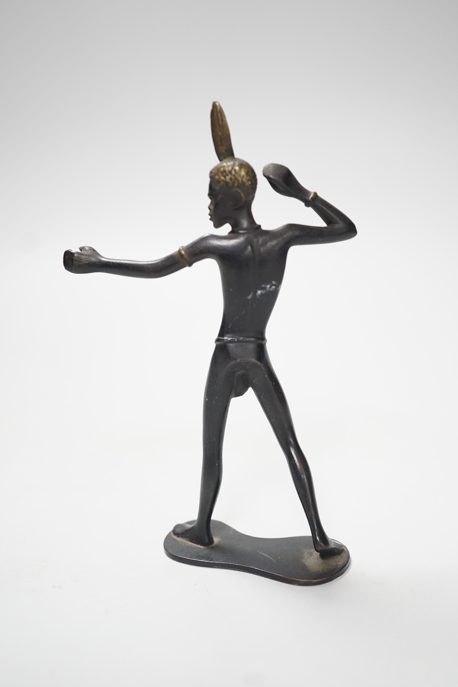 Richard Rohac | An Austrian patinated bronze figure of a tribesman by ...