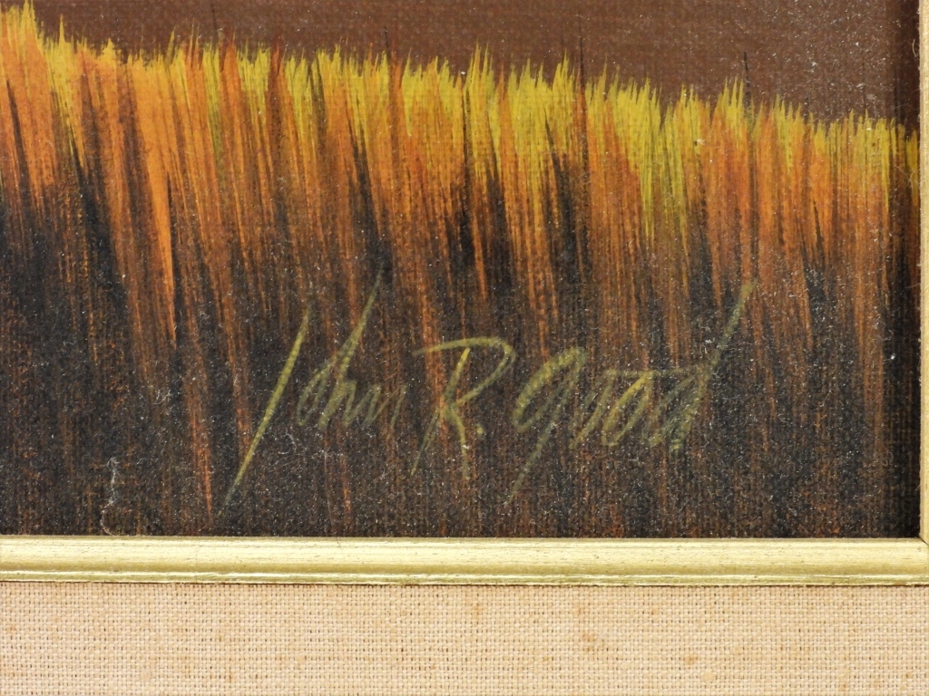 John R. Good | John R. Good Modernist Barn Painting (1964) | MutualArt