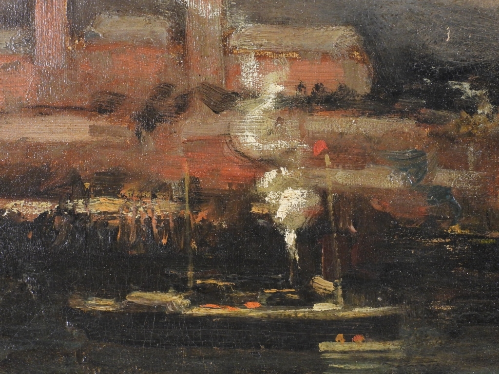 George William Whitaker | George Whitaker Coastal Skyline Painting ...