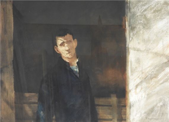 William Thomson | William Thomson Portrait of a Man WC Painting | MutualArt