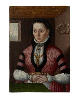 A pair of portraits of Margaret Roper and William Roper - Margaret Roper