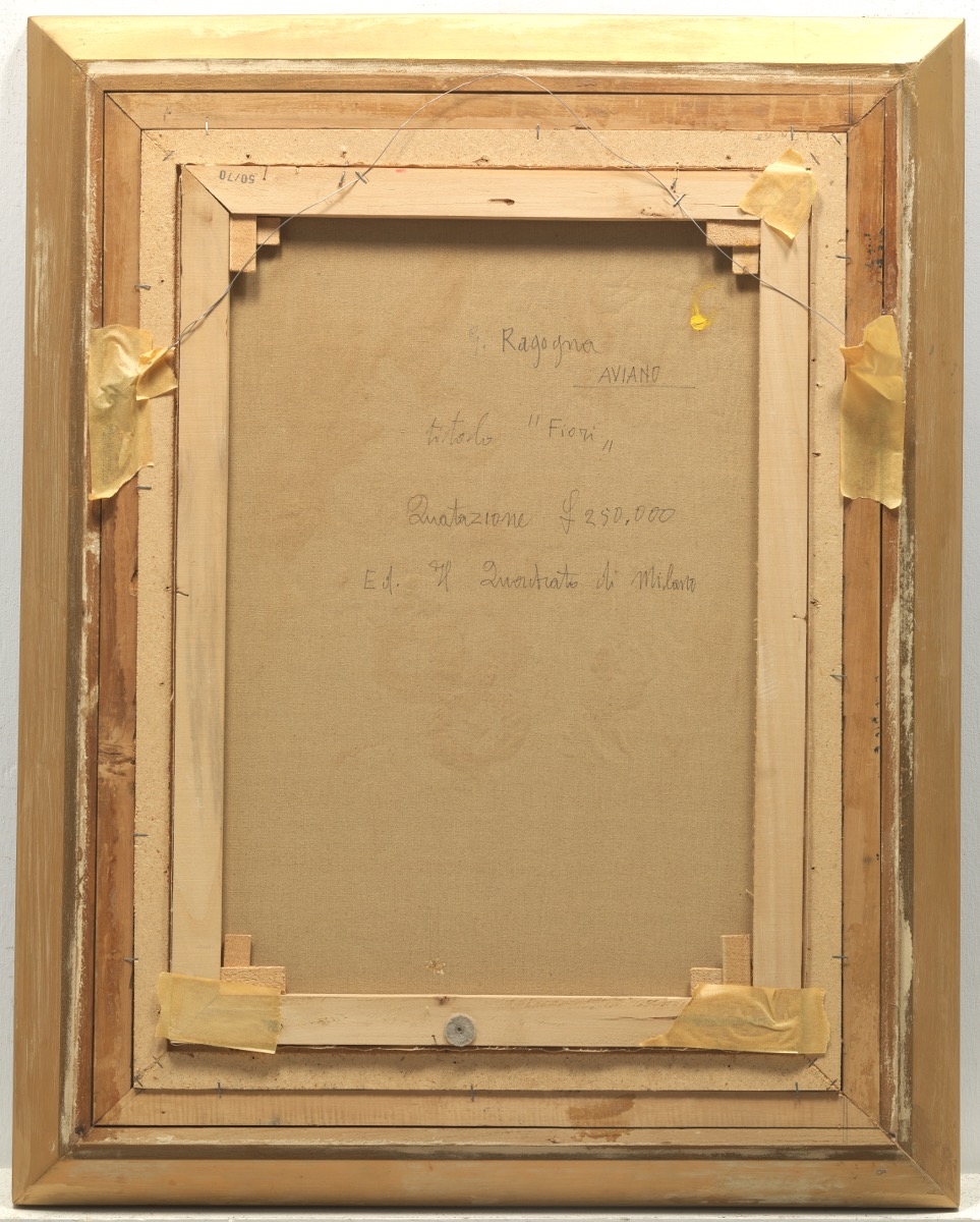 Artwork by Giuseppe Ragogna, Fiori, Made of Oil on canvas