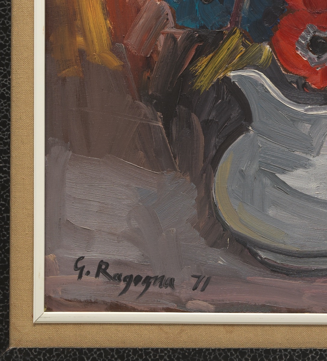 Artwork by Giuseppe Ragogna, Fiori, Made of Oil on canvas