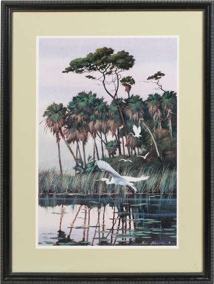 Neil Adamson | 1) Egrets in Flights, 2) Florida Dock Scene,3) ''Captain ...