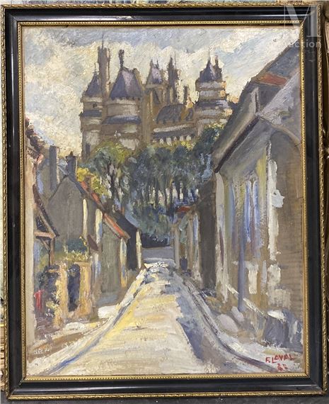 Vue d'un château by Fernand Laval