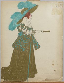 Costume for Cécile Sorel in the role of the Grande Mademoiselle, 1918 - Pierre Henri Garnier-Salbreux