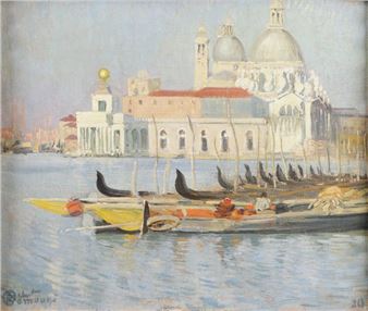 Venice, first light - La Salute, 1930 - Roberto Ramauge