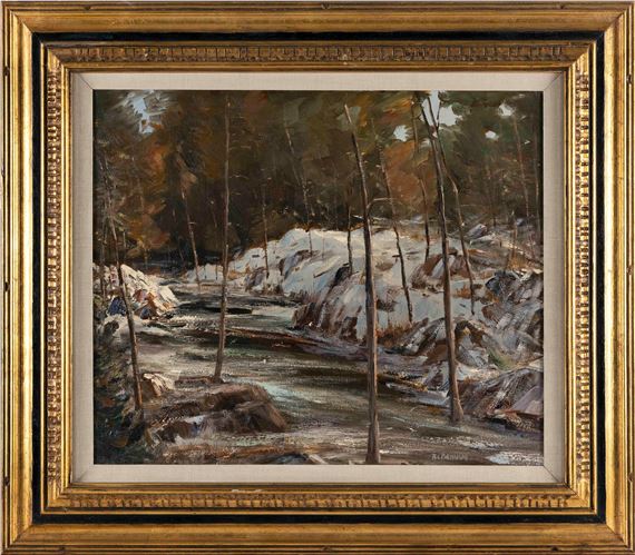 Robert C. Benham | Winter stream | MutualArt
