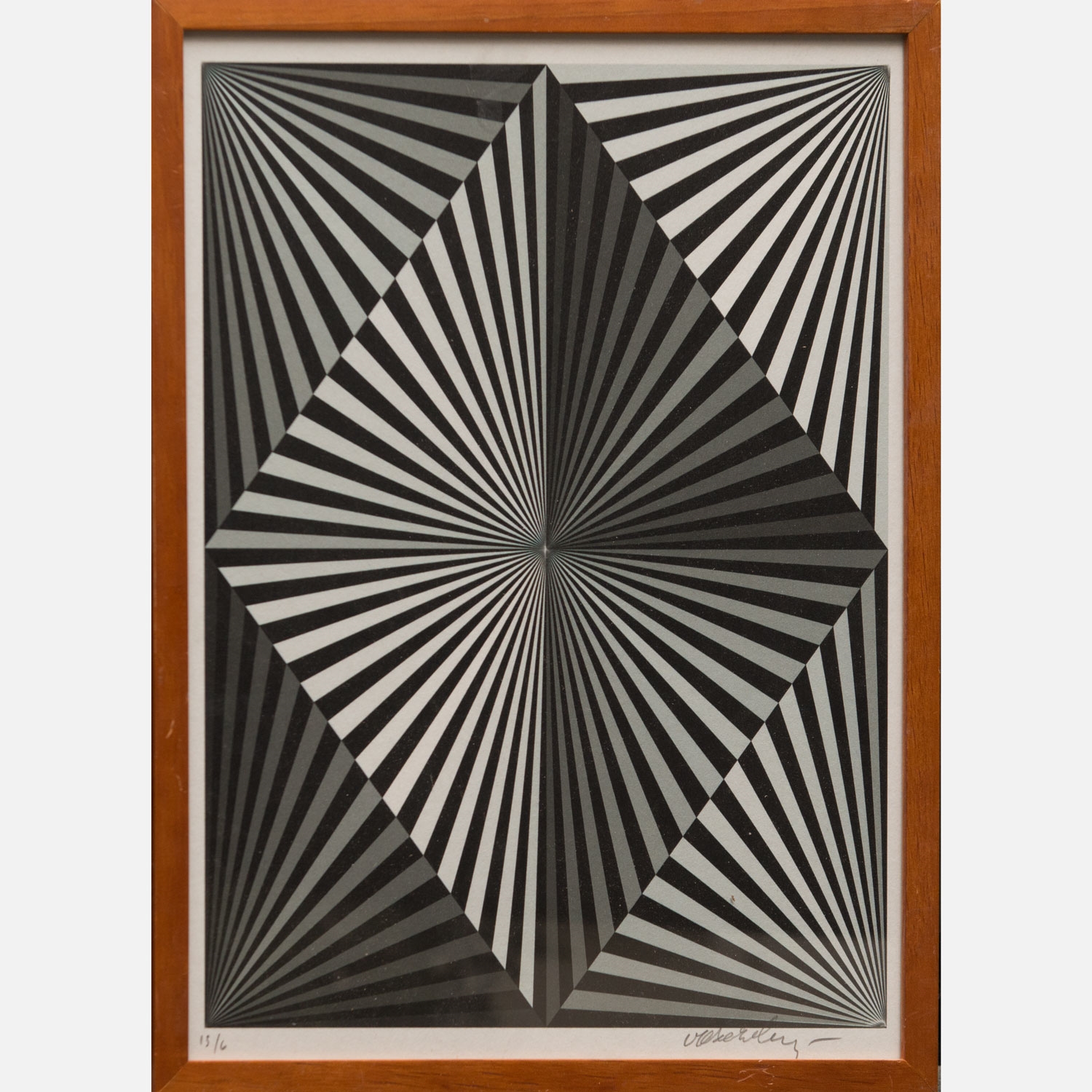 Artwork by Victor Vasarely, composition, Made of lithography on paper