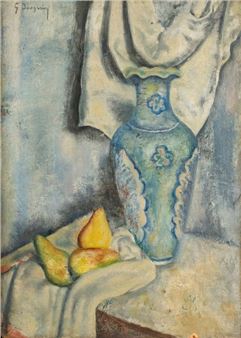 Still life with pears - Gabriel Bougrain