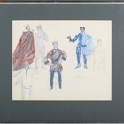 Artwork by Motley, Sketches for Henry, Made of watercolour with gouache and pencil