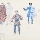 Artwork by Motley, Sketches for Henry, Made of watercolour with gouache and pencil