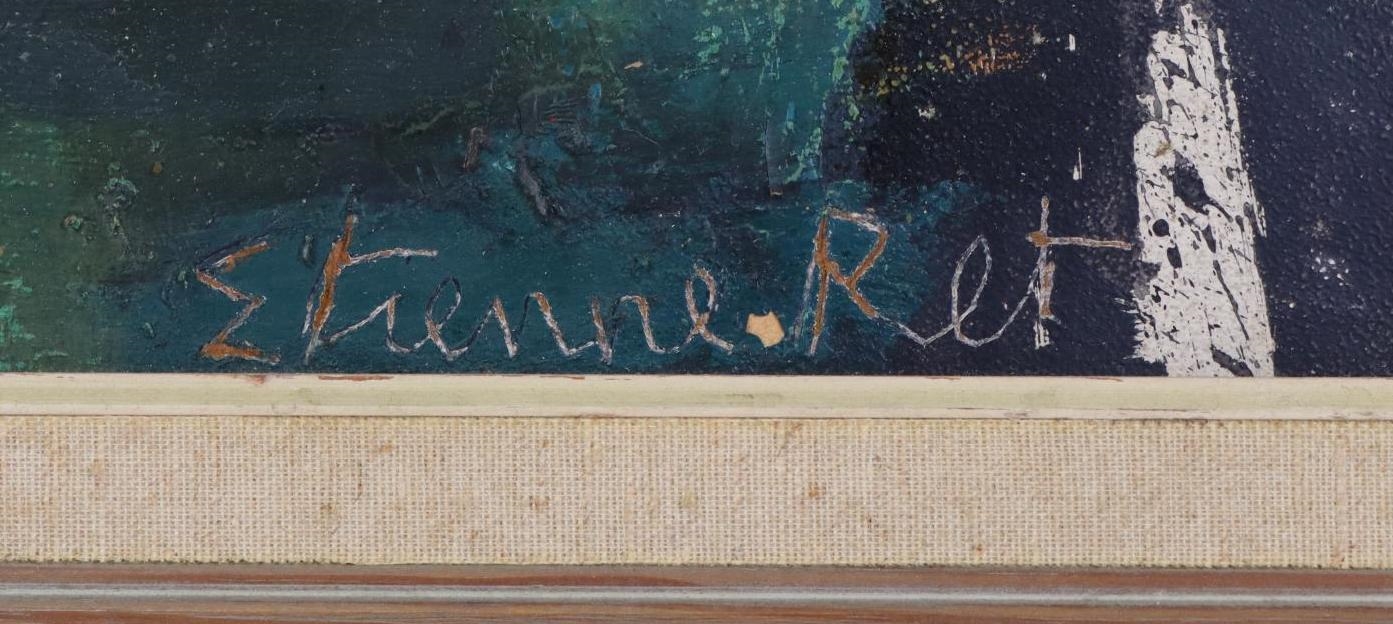 Artwork by Etienne Ret, The Goat, Made of Oil on board