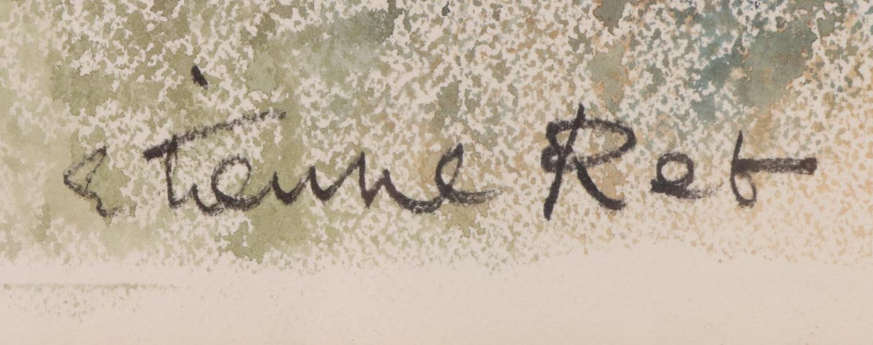 Artwork by Etienne Ret, Profile portrait of a gentleman, Made of Watercolor