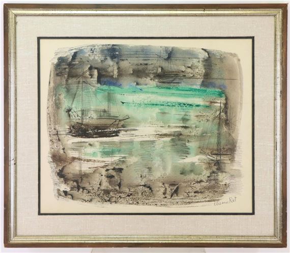 Surreal coastal scene