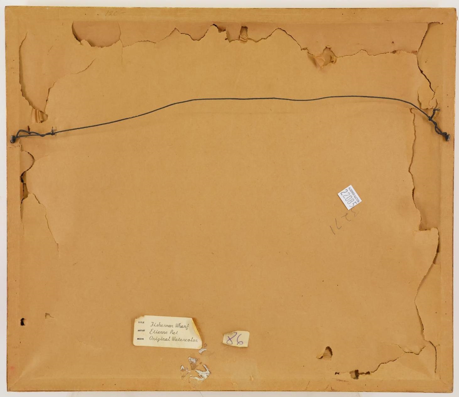 Artwork by Etienne Ret, Fisherman Wharf, Made of Watercolor