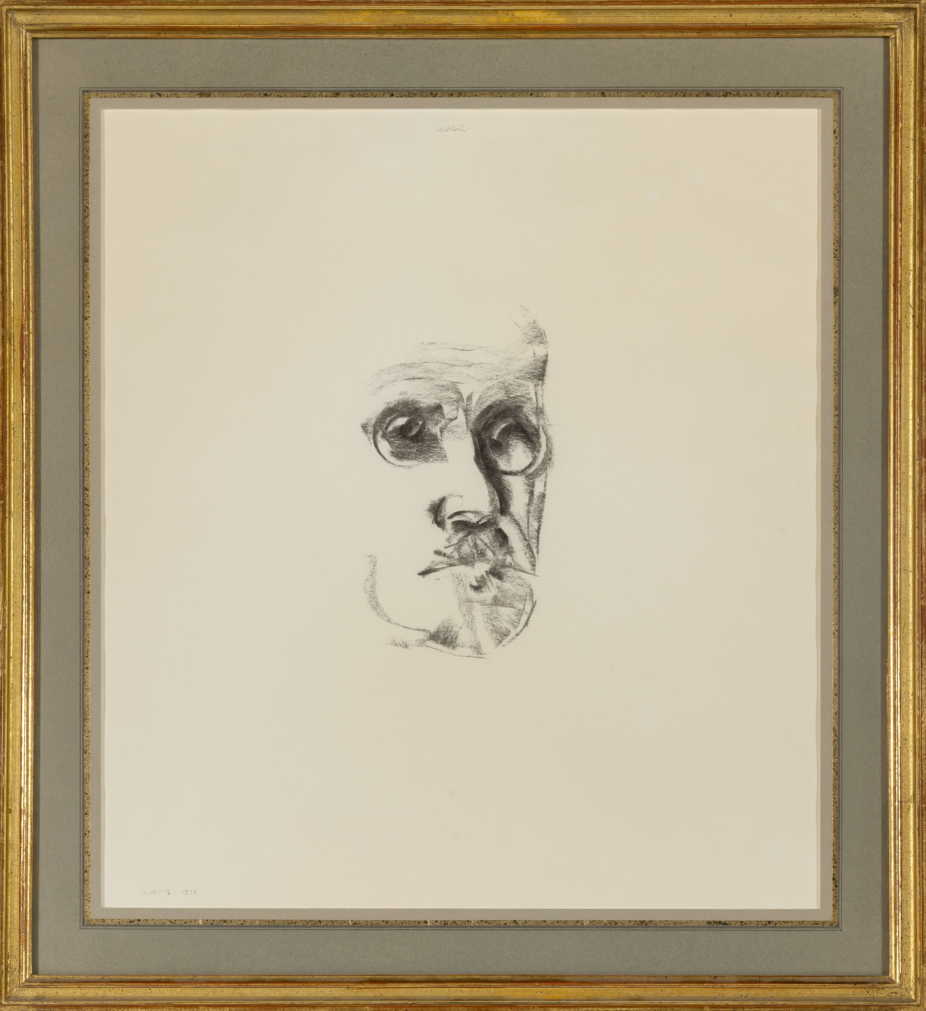 Louis Le Brocquy | Study Towards an Image of James Joyce (1978) | MutualArt