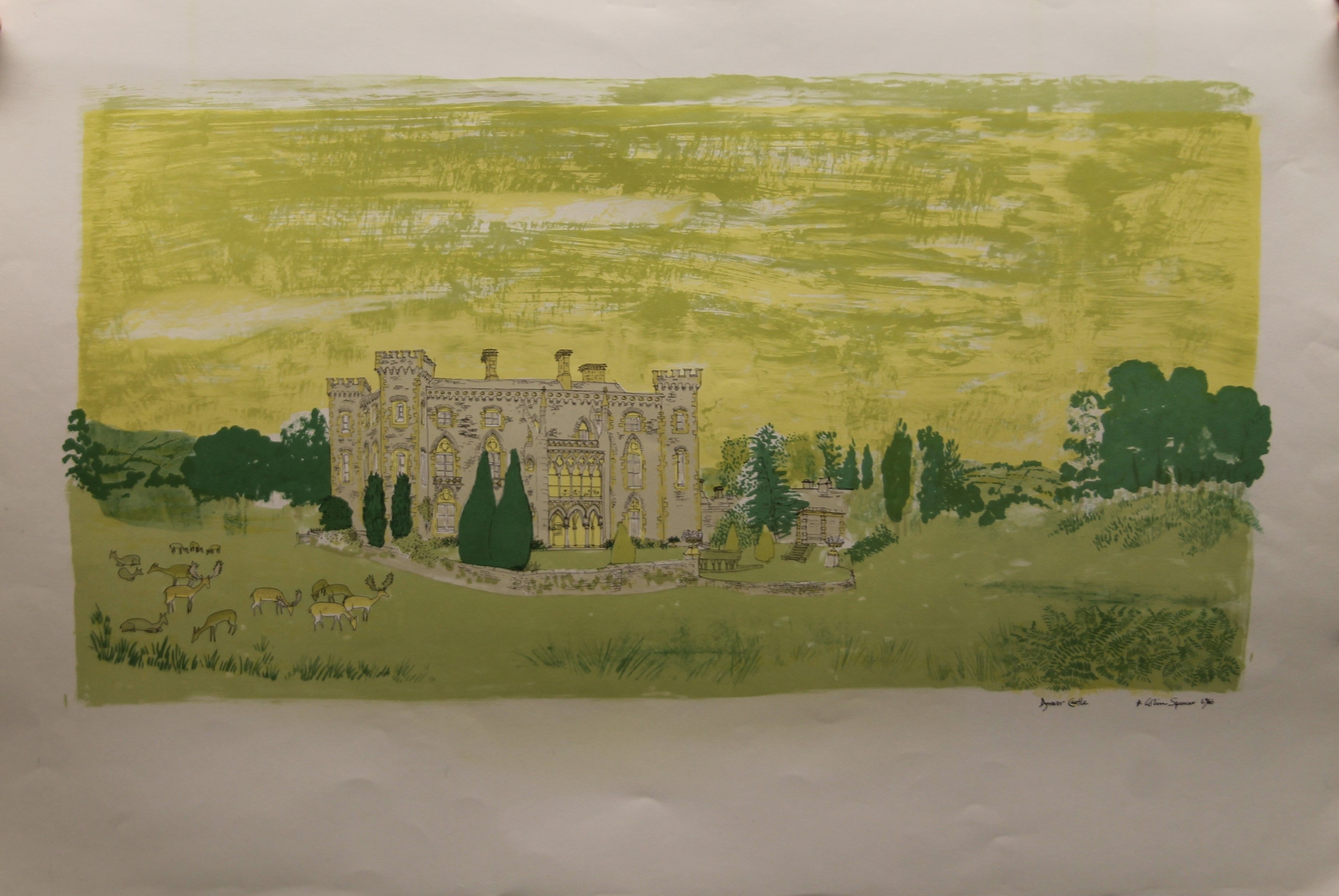 Artwork by Colin Spencer, prints of London sights, Made of lithographic prints